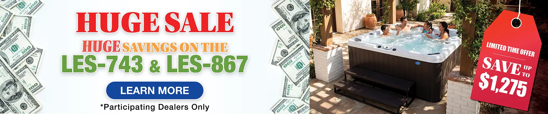 Calspas hot tub being used in a family setting - Stamford